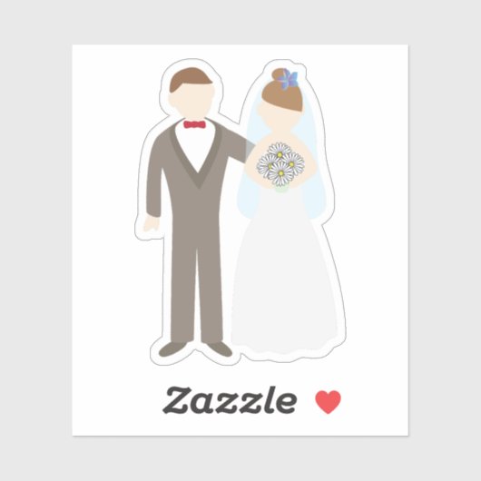 結婚式のカップル シール (シート)