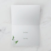 結婚式のカラー コンラチュレーション グリーティング カード (内部)