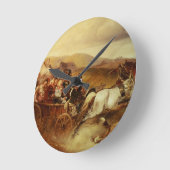 結婚式のカート ラウンド壁時計 (傾斜)