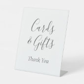 結婚式のカードとギフトのサイン 台座サイン (正面)