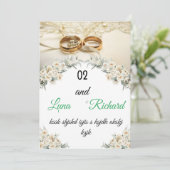 結婚式のカードデザイン 招待状 (スタンド正面)