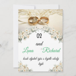 結婚式のカードデザイン 招待状