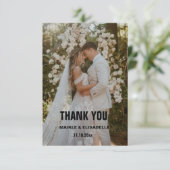 結婚式のカード　ありがとう サンキューカード (スタンド正面)