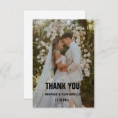 結婚式のカード　ありがとう サンキューカード (正面/裏面)