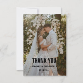 結婚式のカード　ありがとう サンキューカード