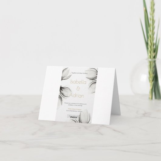 結婚式のカード サンキューカード (裏面)