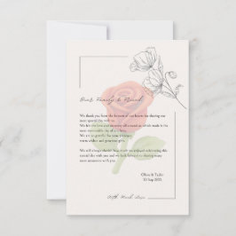 結婚式のカード サンキューカード