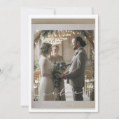 結婚式のカード セーブザデート (正面)