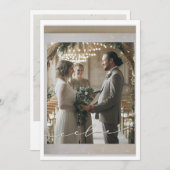 結婚式のカード セーブザデート (正面/裏面)