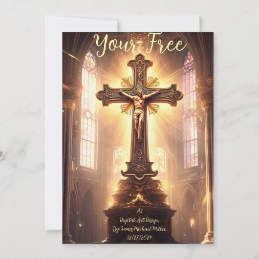 結婚式のカード 招待状 (正面)