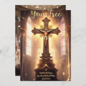 結婚式のカード 招待状 (正面/裏面)