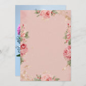 結婚式のカード 招待状 (正面/裏面)