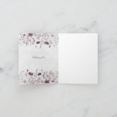 結婚式のカード 招待状 (内部)