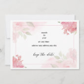 結婚式のカード 招待状 (裏面)