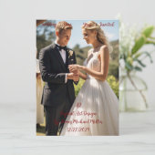 結婚式のカード 招待状 (スタンド正面)