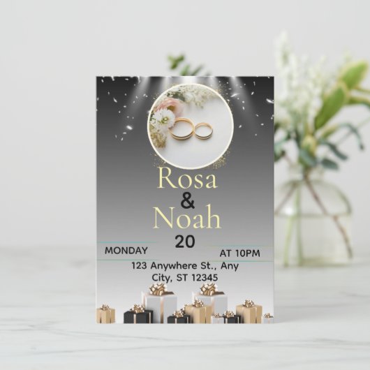 結婚式のカード 招待状 (スタンド正面)