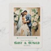 「結婚式のカード」 招待状 (正面/裏面)