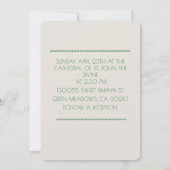 「結婚式のカード」 招待状 (裏面)