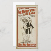 結婚式のカード 新婚夫婦 案内状 (正面/裏面)