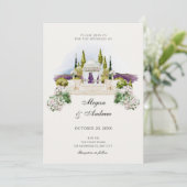 結婚式のガーデン装飾 招待状 (スタンド正面)