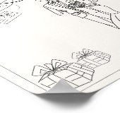 結婚式のギフトとカードのサイン ポスター (角)