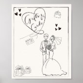 結婚式のギフトとカードのサイン ポスター (正面)