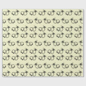 結婚式のギフトに最適なエンゲージメントリングのシームレスデザイン ラッピングペーパー (フラット)