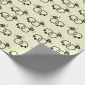 結婚式のギフトに最適なエンゲージメントリングのシームレスデザイン ラッピングペーパー (角)