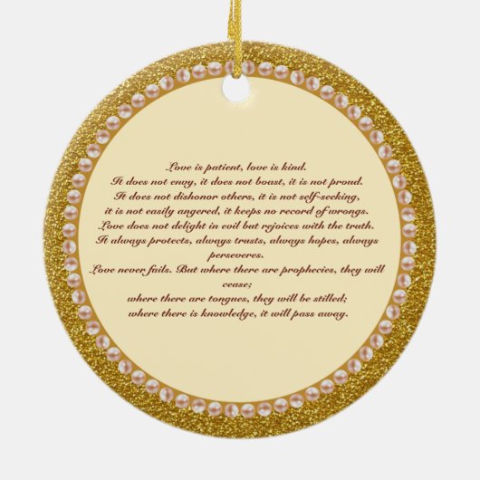 結婚式のクリスマスのオーナメント セラミックオーナメント (裏面)