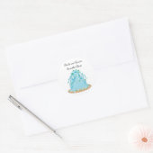 結婚式のケーキのセーブ・ザ・デート ラウンドシール (封筒)