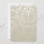 結婚式のケーキ リハーサル ディナー 招待状 (裏面)