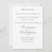 結婚式のケーキ 結婚式の披露宴 招待状 (裏面)