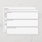 結婚式のゲストはカードに助言します エンクロージャーカード (正面/裏面)