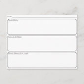 結婚式のゲストはカードに助言します エンクロージャーカード (正面)