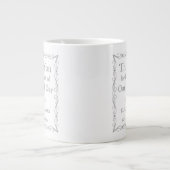 結婚式のゲストへのギフト ジャンボコーヒーマグカップ (正面)
