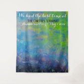 結婚式のゲストフォトの印象派の背景 タペストリー (正面)