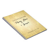 結婚式のゲストブックの金ゴールドホイルの一見は紙吹雪を主演します ノートブック (右側)