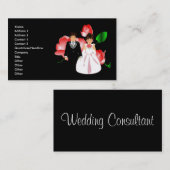 結婚式のコンサルタントの名刺 名刺 (正面/裏面)