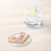 結婚式のコースター-私の飲み物を取らないで下さい ラウンドペーパーコースター (インサイチュ)