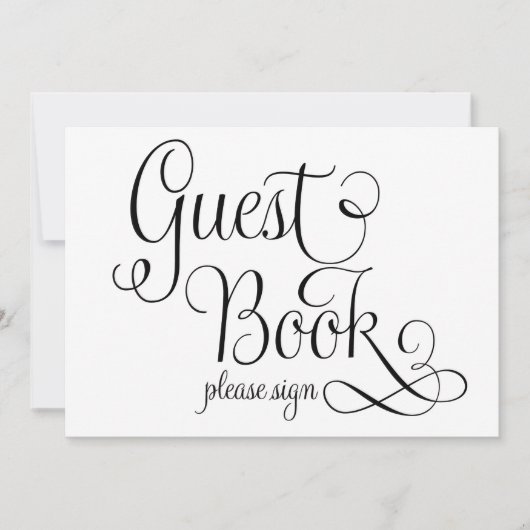 結婚式のサインをお願いします 招待状 (正面)