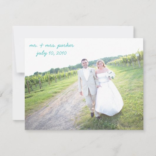 結婚式のサンキューカード サンキューカード (正面)