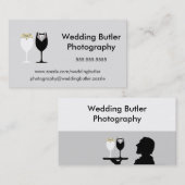 結婚式のサービス業カード 名刺 (正面/裏面)