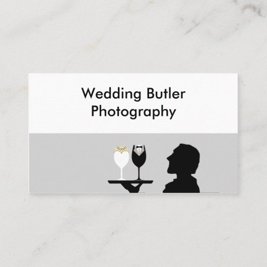 結婚式のサービス業カード 名刺 (裏面)