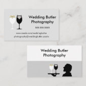 結婚式のサービス業カード 名刺 (正面/裏面)
