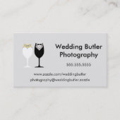 結婚式のサービス業カード 名刺 (正面)