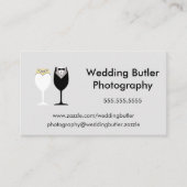 結婚式のサービス業カード 名刺 (正面)