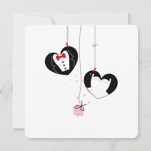 結婚式のシンボルを吊るす。花婿花嫁 (正面)