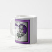 結婚式のスカル コーヒーマグカップ (正面左)