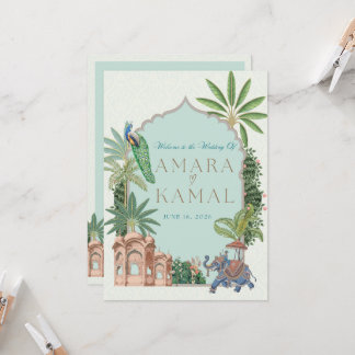 結婚式のスケジュールカード 招待状