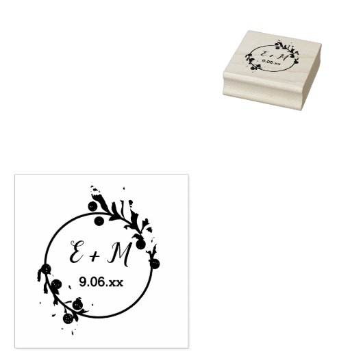 結婚式のスタンプ、日付を保存 ラバースタンプ (押印)